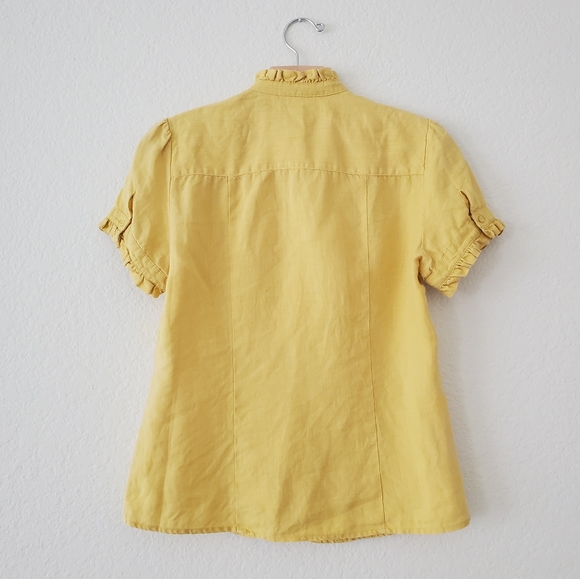 TWEEDS Linen Ruffle Blouse - Picture 4 of 8